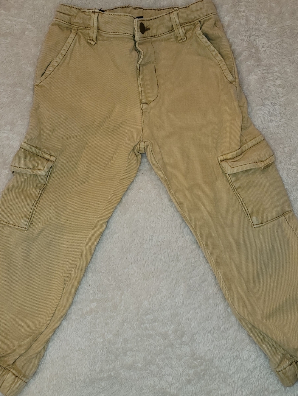 Mayoral boy's cotton twill taupe cargo jogger Size 4t